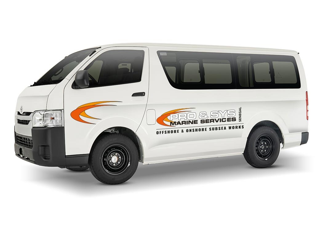 PRO & SYS crew transportation van